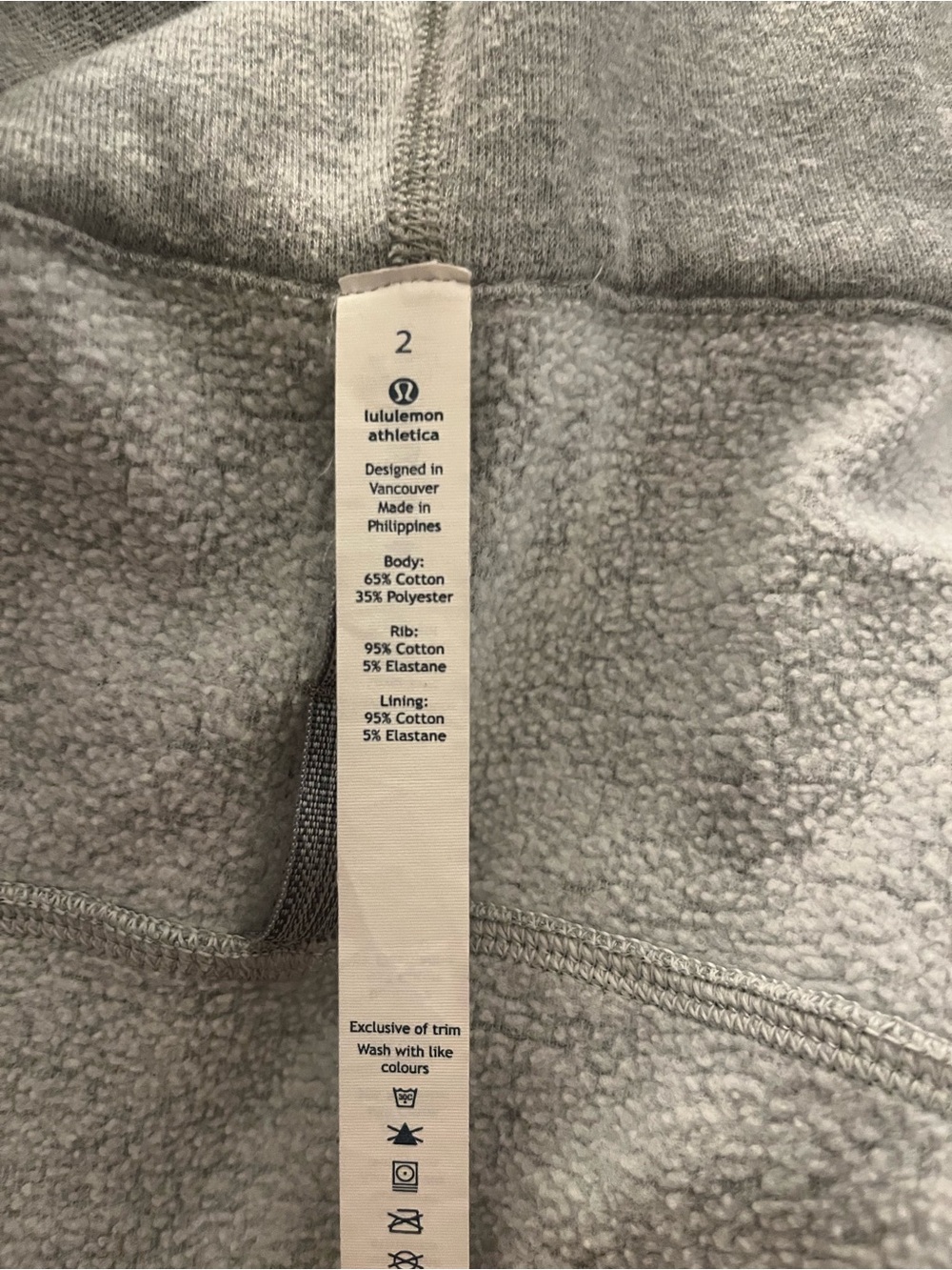 lululemon athletica Light Gray Crewneck Sweatshirt